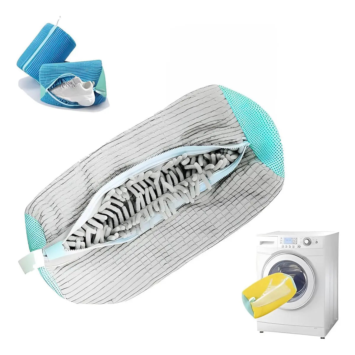 WASHKICK Bolsa Protectora Lava-Zapatos para Lavadora